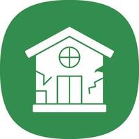 Damage House Vector Icon Design