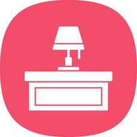 Desk Lamp Vector Icon Design