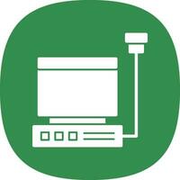 Ultrasound machine Vector Icon Design