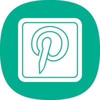 Pinterest Logo Vector Icon Design