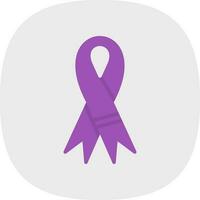 Purple ribbon Vector Icon Design