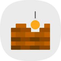 Bulldozer Vector Icon Design