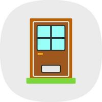 Front Door Vector Icon Design