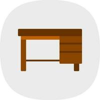 Office Table Vector Icon Design