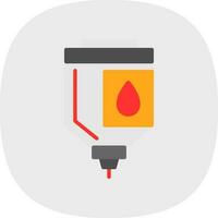 Blood bag Vector Icon Design