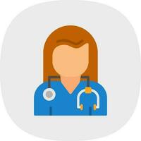 Woman doctor Vector Icon Design