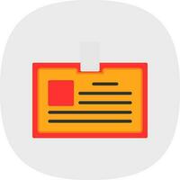 Identification card Vector Icon Design