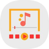 diseño de icono de vector de reproductor de música