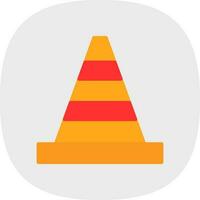 Traffic cone Vector Icon Design