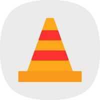 Traffic cone Vector Icon Design