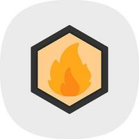 Inflamable Vector Icon Design