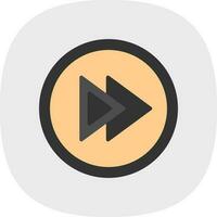 Fast Forward Vector Icon Design