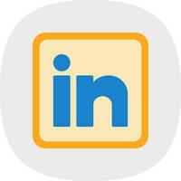 linkedin vector icono diseño