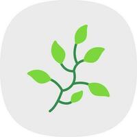 Branch Leaves Vector Icon Design