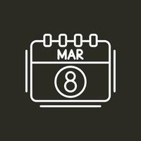 March Vector Icon Design