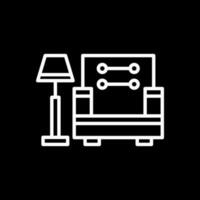 Armchair With Lamp Vector Icon Design