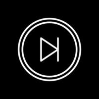 Skip Vector Icon Design