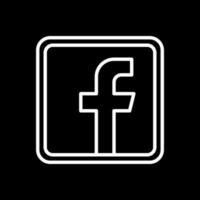 Facebook logo vector icono diseño