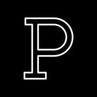 Letter P Vector Icon Design