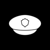 diseño de icono de vector de sombrero de policía