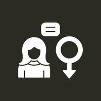 diseño de icono de vector de igualdad de género