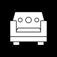 Single Seat Sofa Vector Icon Design