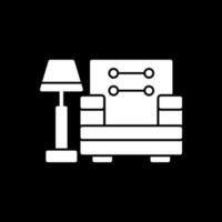 Armchair With Lamp Vector Icon Design