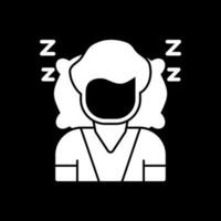 diseño de icono de vector de dormir