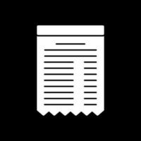 Receipt Vector Icon Design