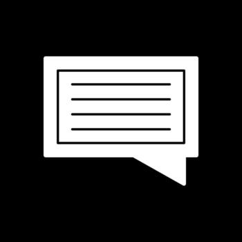 diseño de icono de vector de mensaje