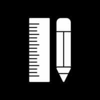 Ruler and pencil Vector Icon Design