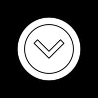 Chevron Arrow Down Vector Icon Design