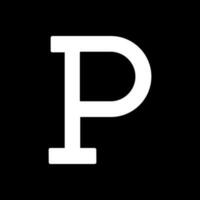 Letter P Vector Icon Design