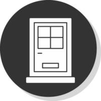 Front Door Vector Icon Design