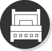 Single Bed Vector Icon Design