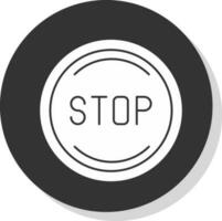 Stop Vector Icon Design