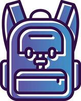 Backpack Vector Icon Design