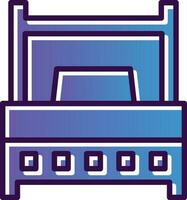 Single Bed Vector Icon Design