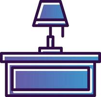 Desk Lamp Vector Icon Design