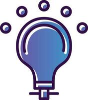 LED bulbo vector icono diseño
