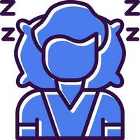 diseño de icono de vector de dormir