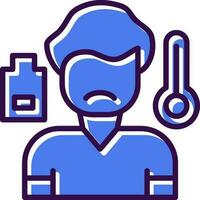 Sick boy Vector Icon Design