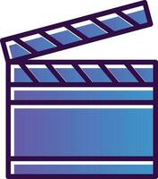 Clapperboard Vector Icon Design