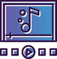Music player Vector Icon Design