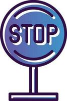 Stop Vector Icon Design