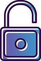 Padlock Unlock Vector Icon Design