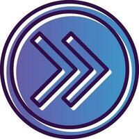 Right Chevron Vector Icon Design