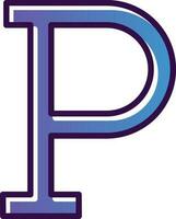 Letter P Vector Icon Design