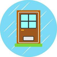 Front Door Vector Icon Design