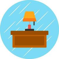 Desk Lamp Vector Icon Design